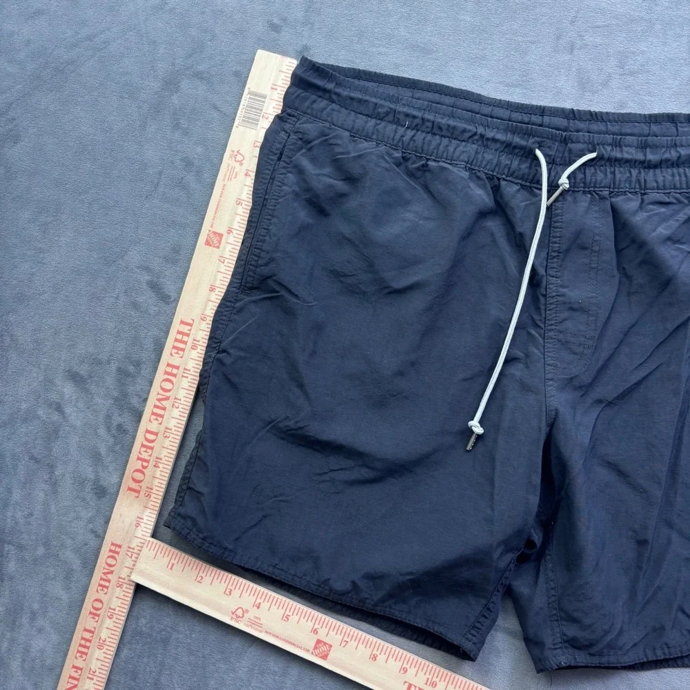 Ron Jon Surf Shop Mens Navy Blue Nylon Swim Trunks Shorts ACE1123 Size M